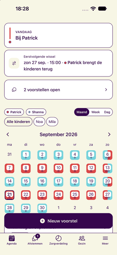 De agenda in TweeHuizen
